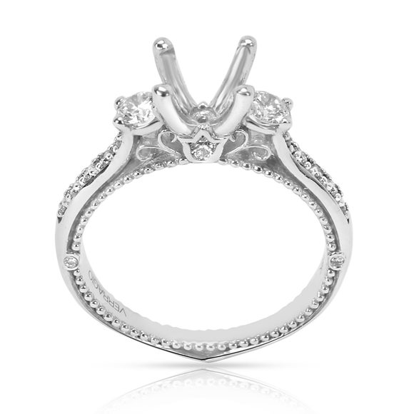 Verragio Venetian Collection Diamond Engagement Ring Setting in 18K White Gold - Picture 3 of 3